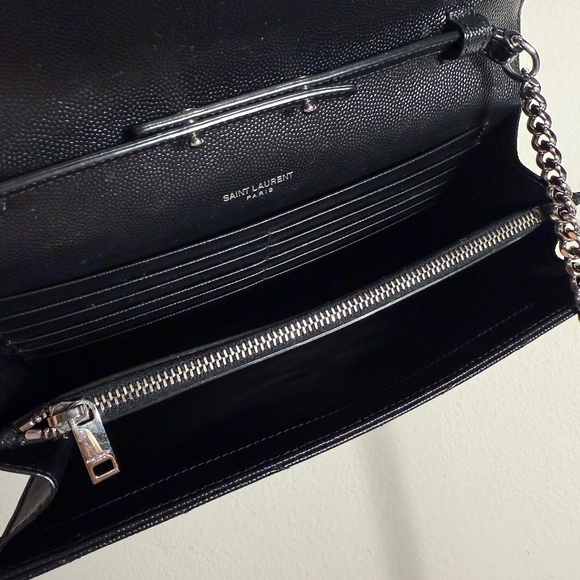 Saint Laurent YSL Monogram Large Wallet on Chain 100%authentic - Picture 4 of 8